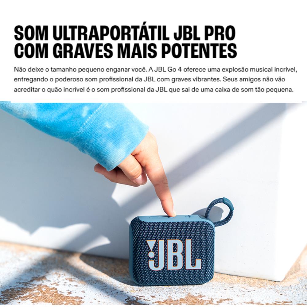 Imagem do produto Caixa de Som JBL GO4 Eco Black 28913760