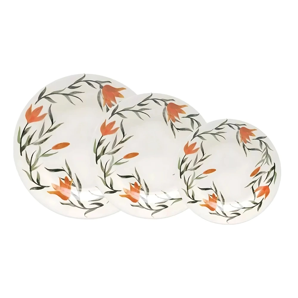 Imagem do produto Aparelho de Jantar/Lanche Oxford Lírios 12 Peças - AMD8-5410