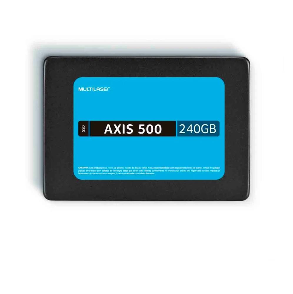 Ssd Multilaser Ss200 2,5 Pol. 240gb Axis 500 Gravação 500mb/s