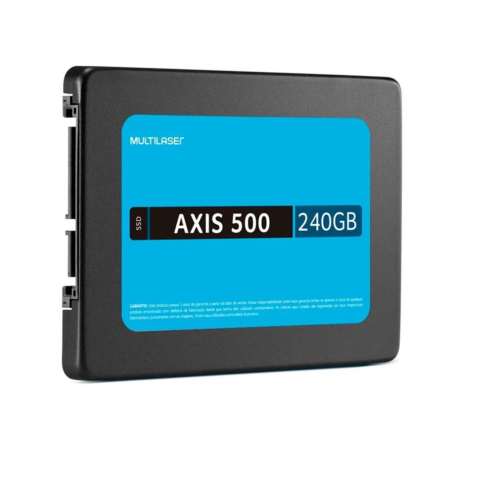 Imagem do produto Ssd Multilaser Ss200 2,5 Pol. 240gb Axis 500 Gravação 500mb/s