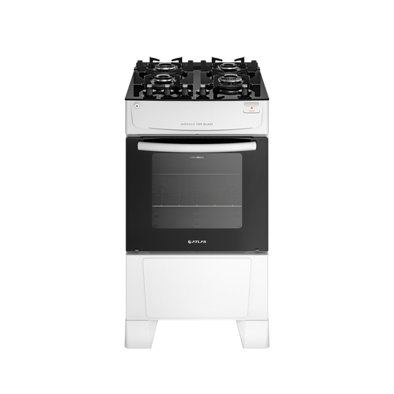 Fogao Atlas Gas 4 Bocas Monaco Top Branco