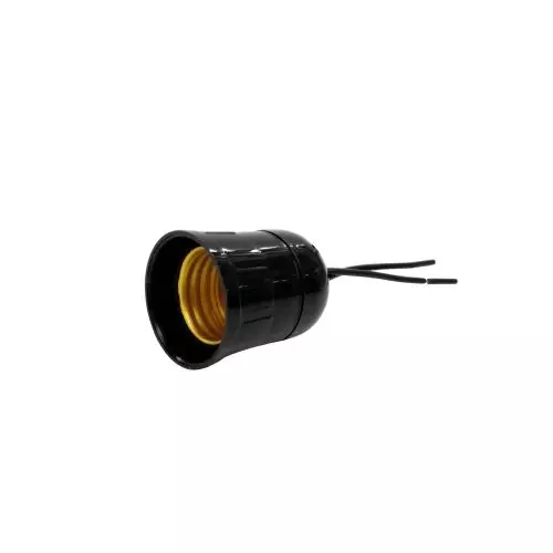 Soquete Nylon com Rabicho Preto Ilumi/Forlux