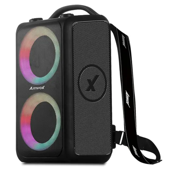 Caixa de Som Amplificada Amvox ACA 600 Bagvox Black 503A63