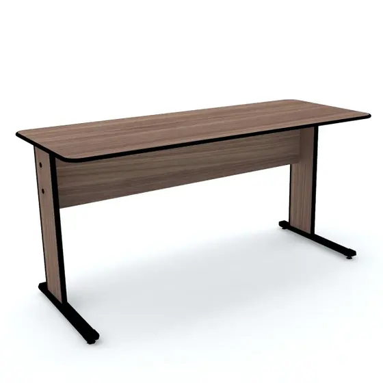 Biro Pandin 150x61 Mx com Gaveta G02 Preto/Walnut