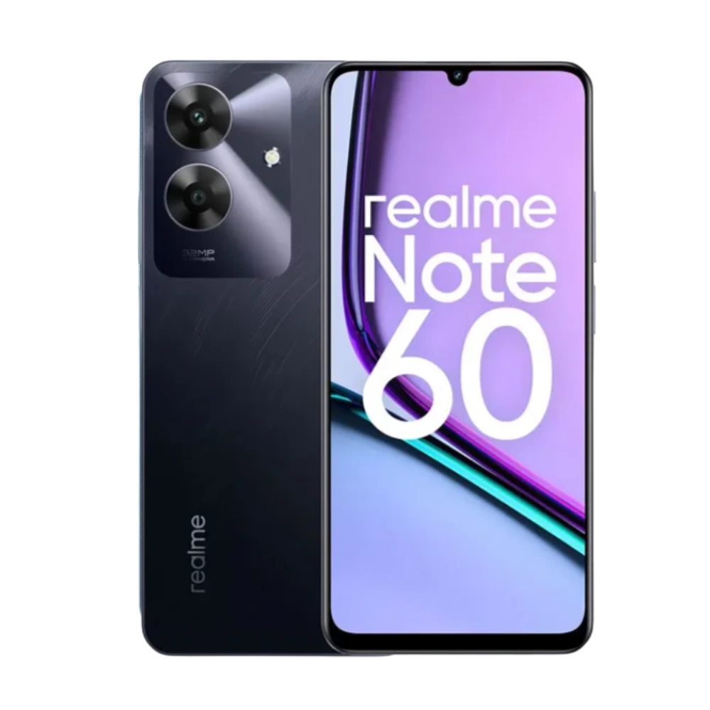 Imagem do produto Celular Realme Note 60 128GB 4GB RAM Marble Black