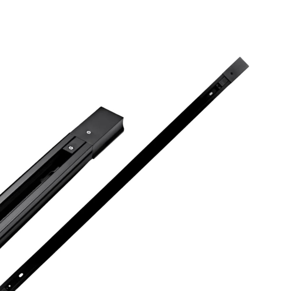 Trilho A Light Eletrificado P/ Spot PVC Preto 2mt