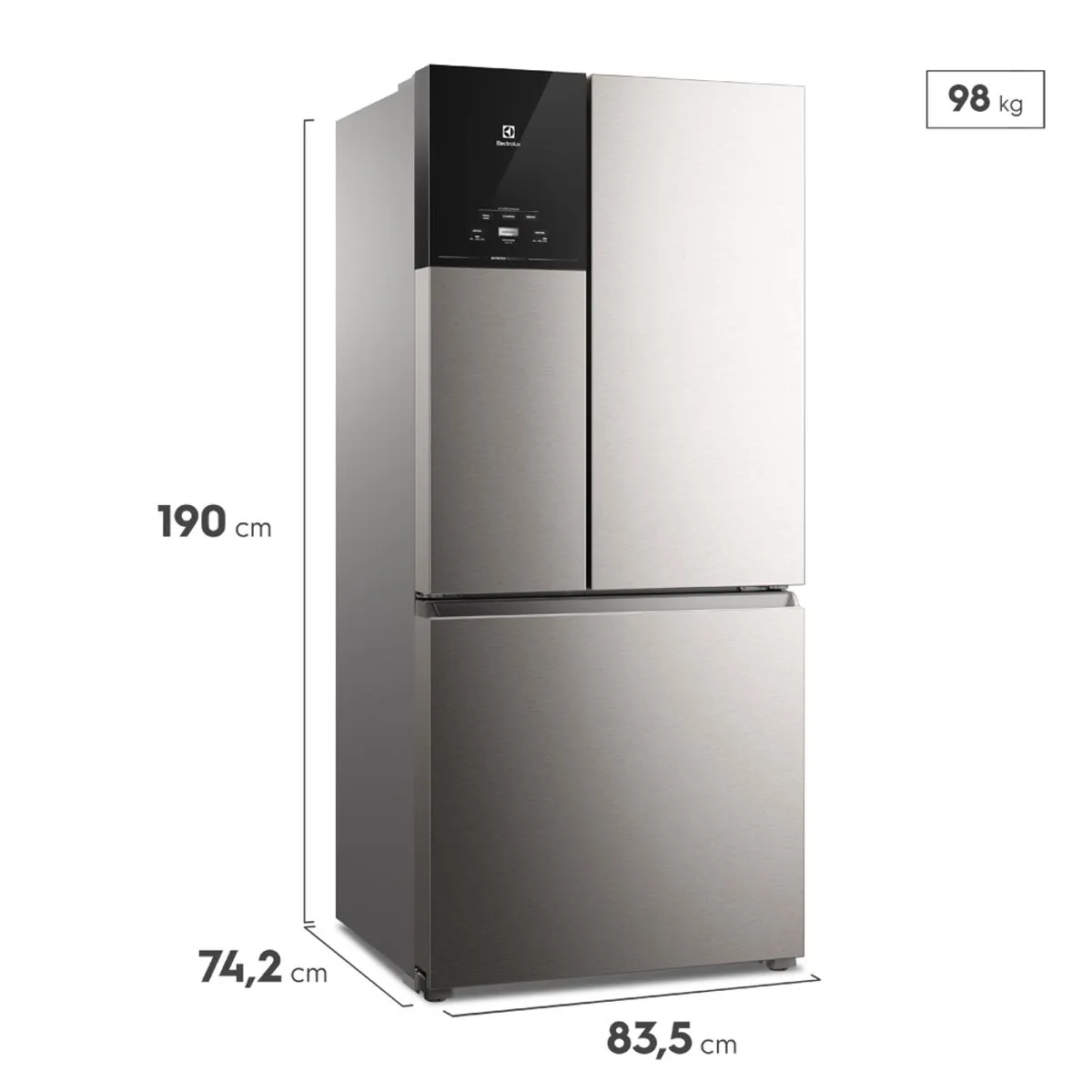 Imagem do produto Refrigerador Electrolux IM8S 590L F. Free Invert 3Pt 220-60 Platin