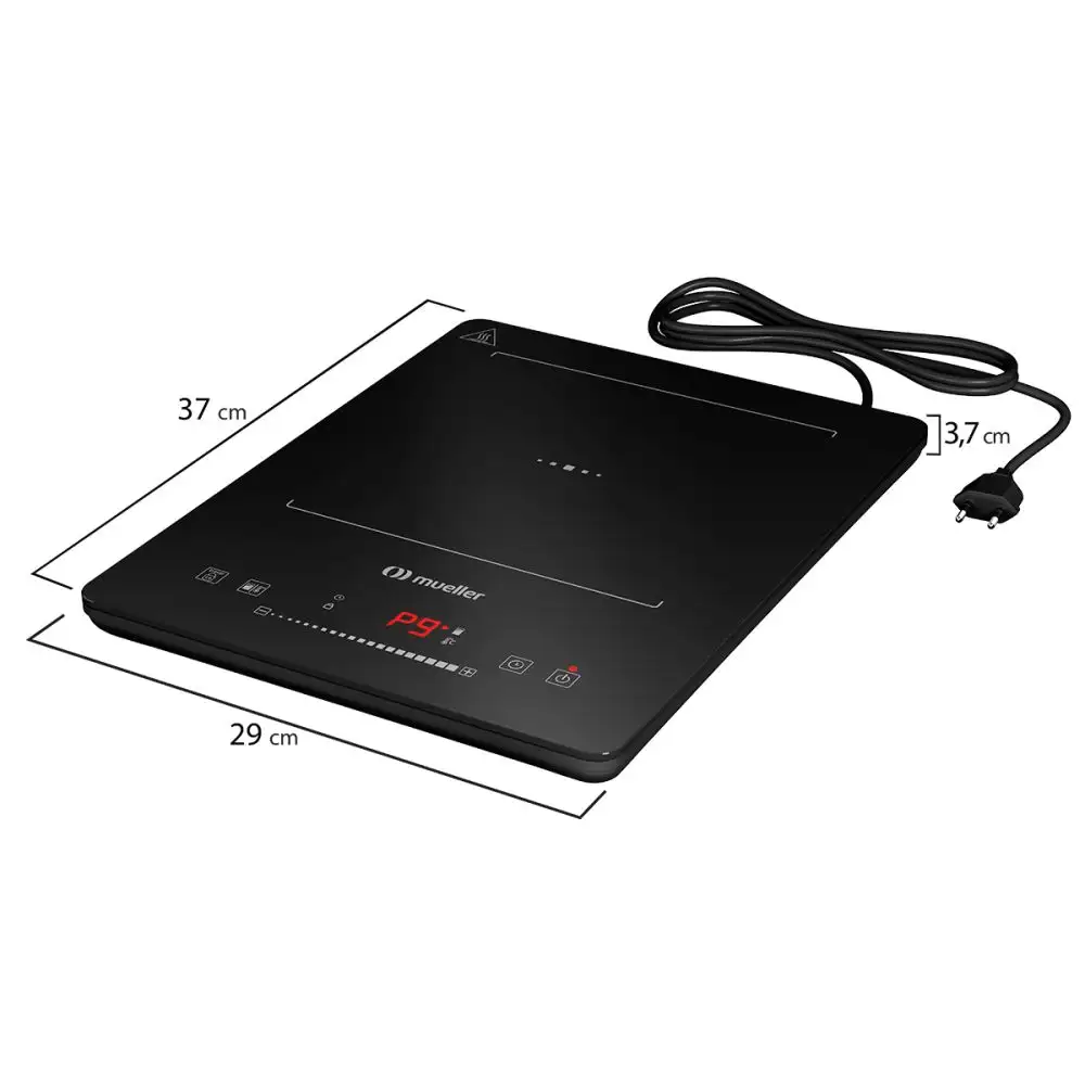 Imagem do produto Fogao Mueller Cooktop Indução Preto MCN1BK