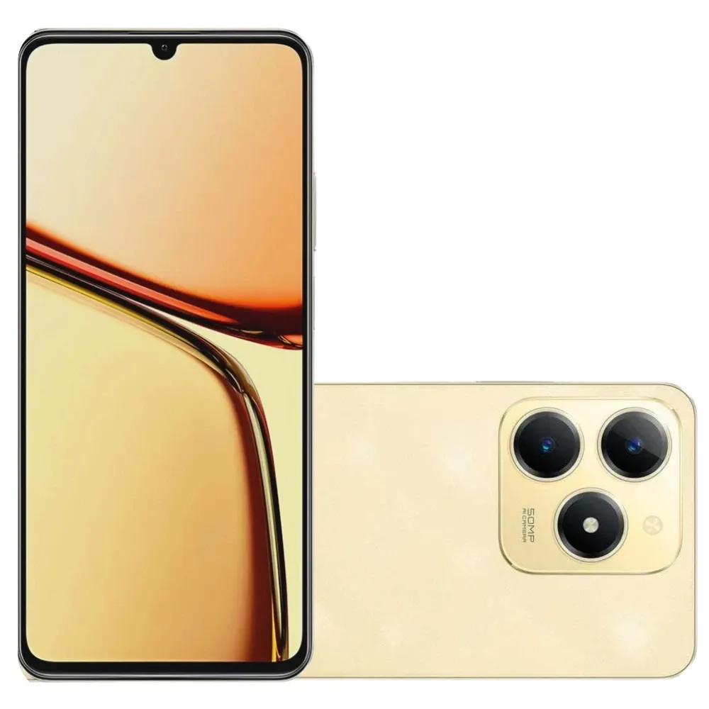 Celular Realme C61 256GB 8GB RAM Sparkle Gold