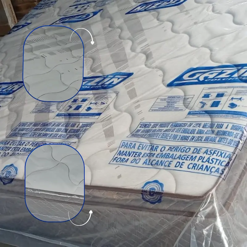 Imagem do produto Colchao Gazin M. Ensacadas New Classe 193x203x30 Linho Castor 610353/1009323