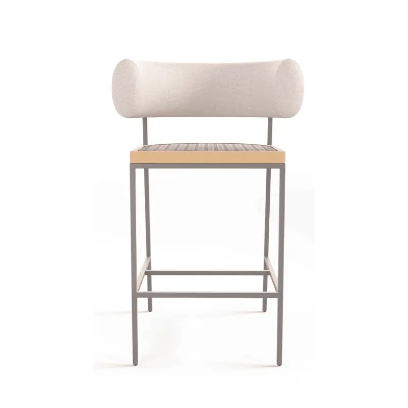 Banqueta Pollus Rio Tapeçada 93 cm