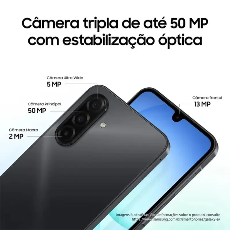 Imagem do produto Smartphone Samsung Galaxy A17 4G 256GB 8GB RAM Azul