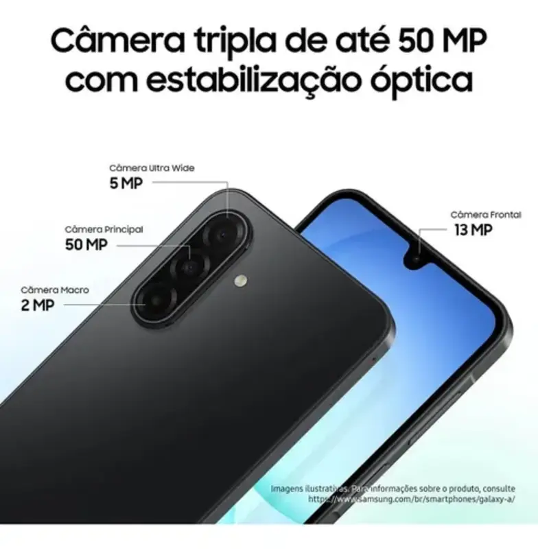 Imagem do produto Smartphone Samsung Galaxy A17 4G 256GB 8GB RAM Preto