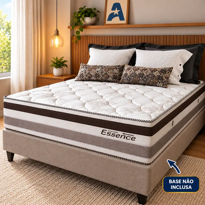 Imagem do produto Colchao Topazio FL Essence Mola Bonnel Queen 158x198x28cm